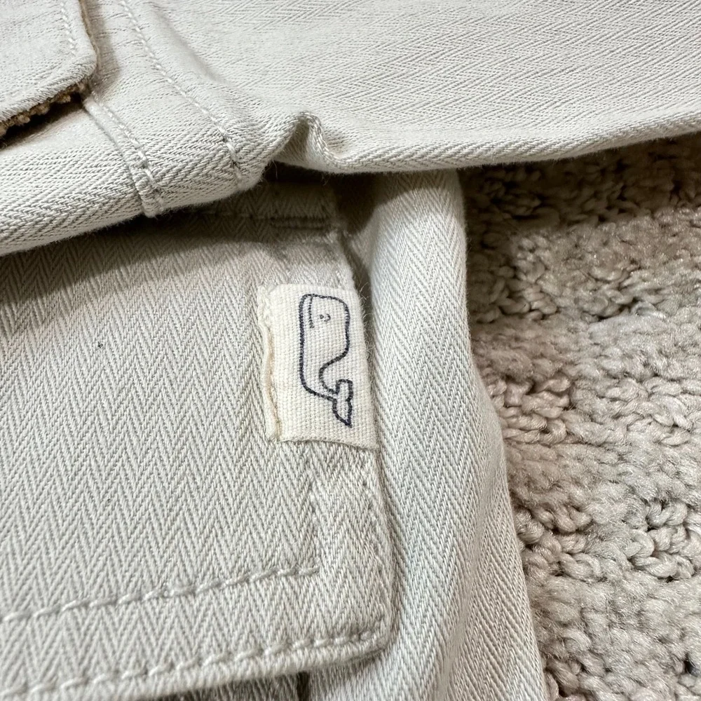 Vineyard Vines Field Jacket Mens XL Cotton Corduroy Trim Utility Chore Coat NEW